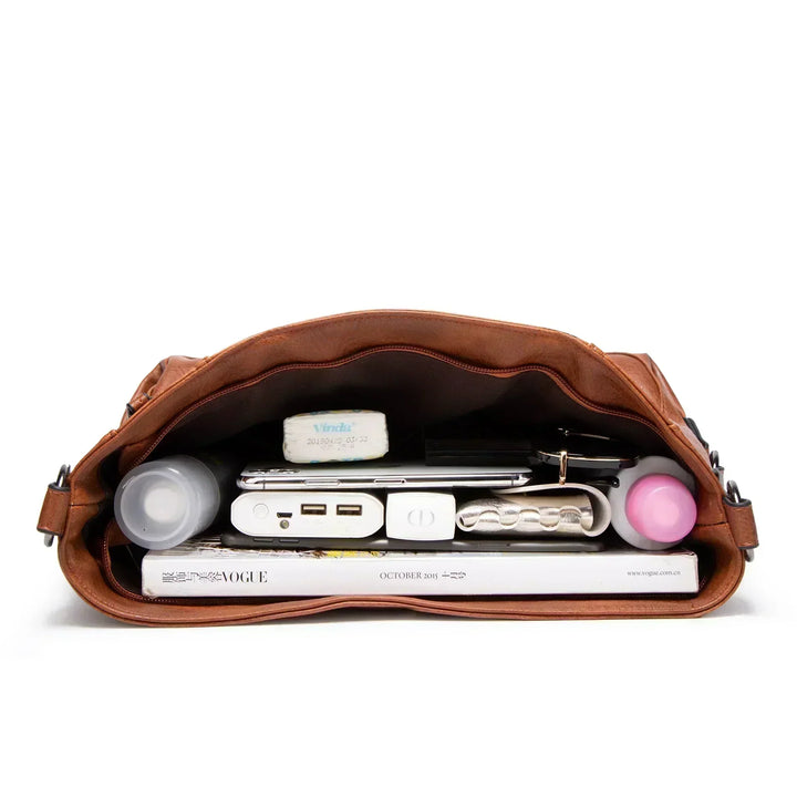 Evening Glow – Luxe Leather Shoulder Bag