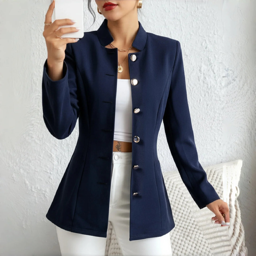 Georgiana | Stand Collar Blazer