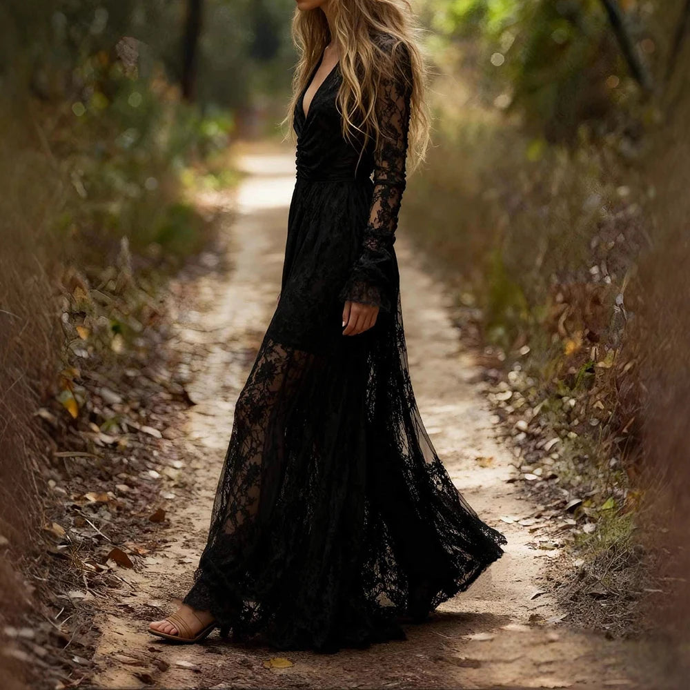 CYNTHIA | LACE MAXI DRESS