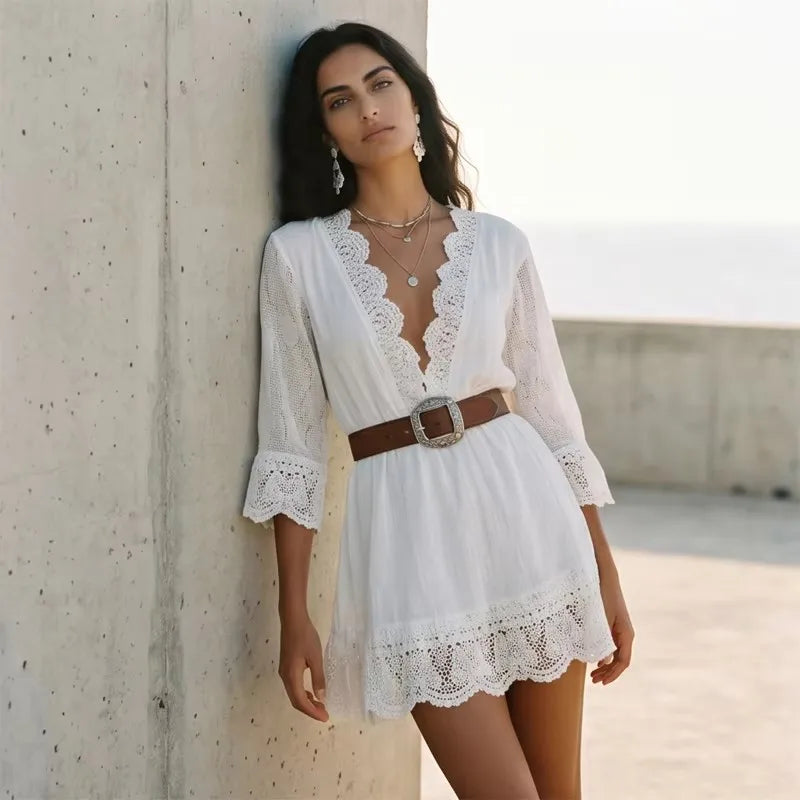 CLAIRE | LACE MINI DRESS