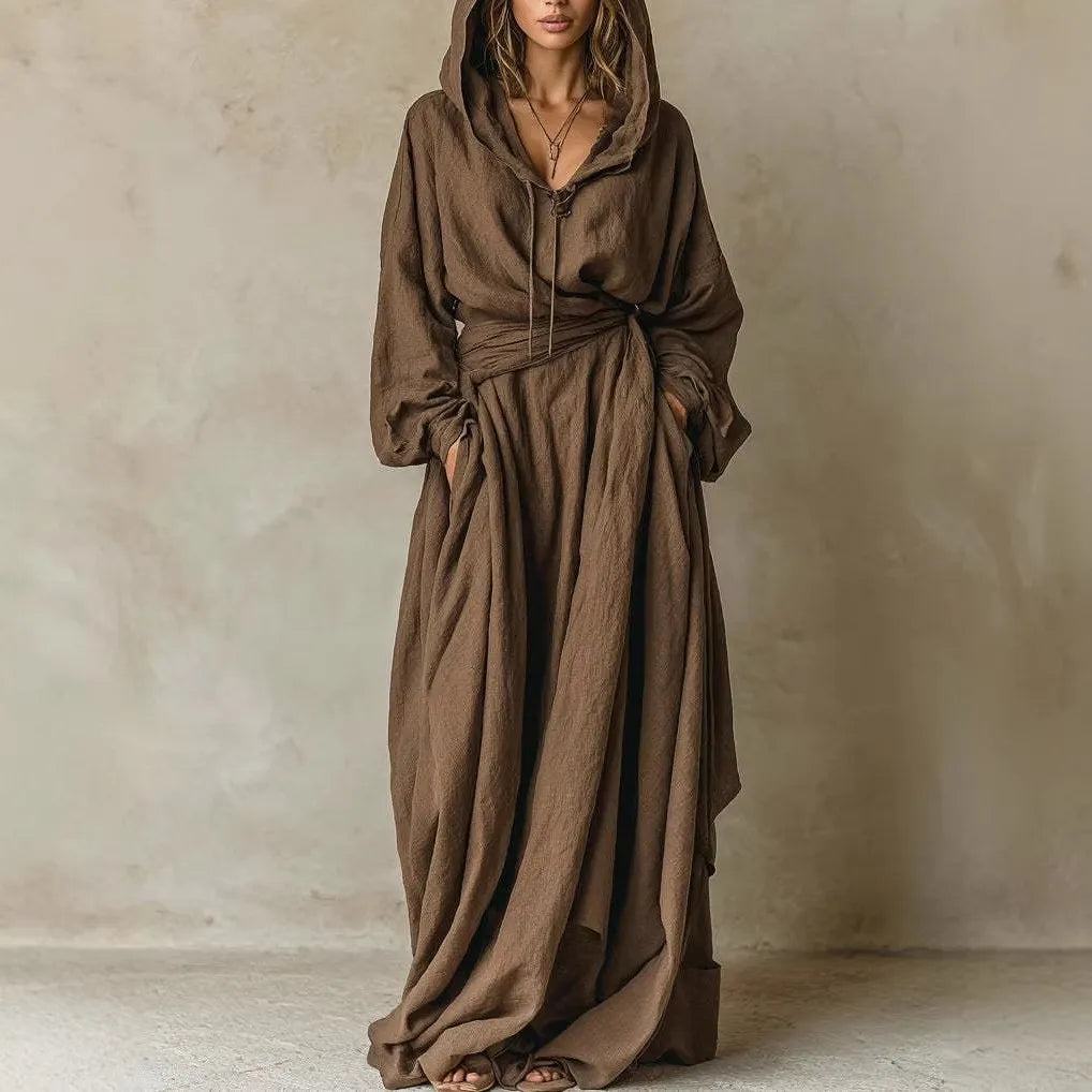 Suzette | Hooded Maxi Dress