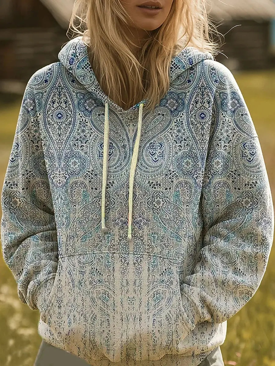 Rainbow Sunburst Graphic Hoodie