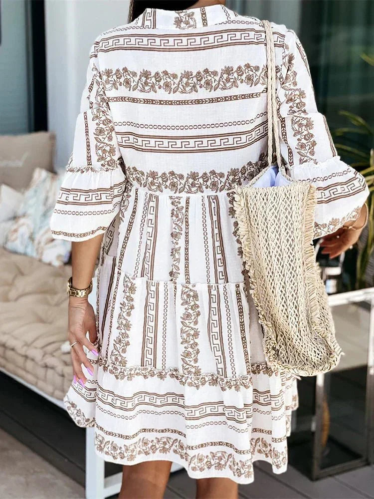 Claire – Boho Tunic V-neck Flowy
