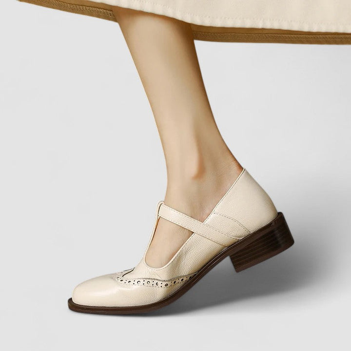 Geraldine | T-Strap Brogue Mary Janes