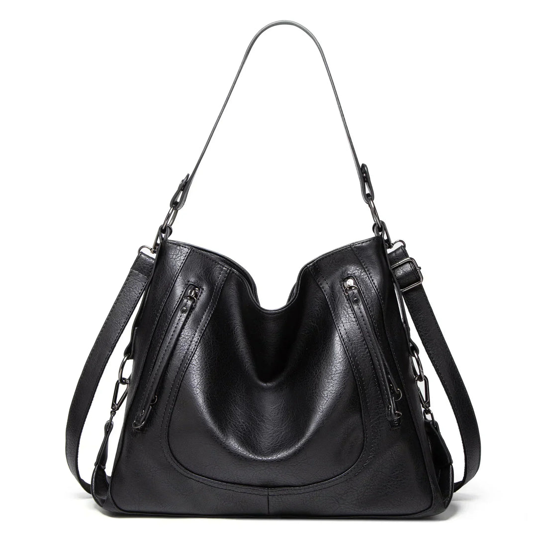 Evening Glow – Luxe Leather Shoulder Bag