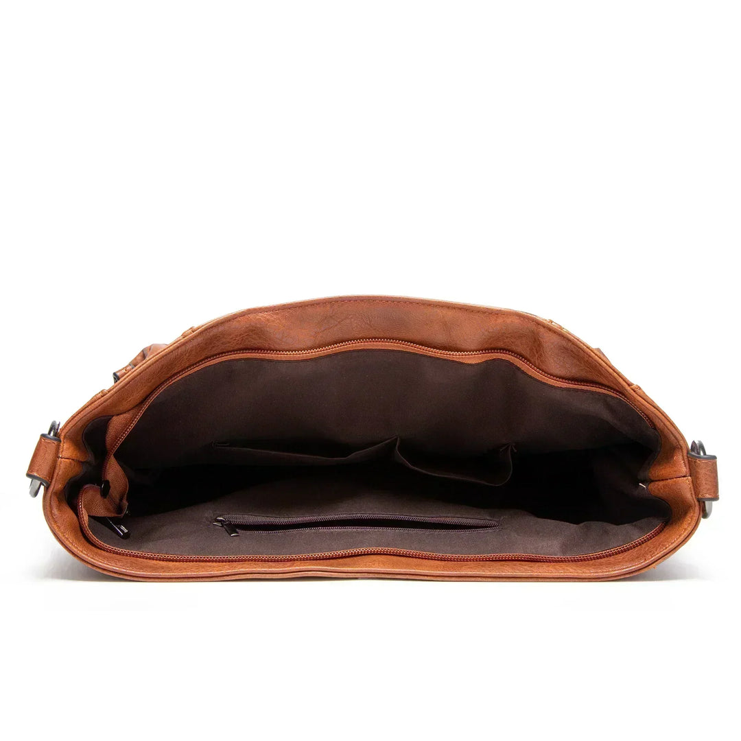 Evening Glow – Luxe Leather Shoulder Bag