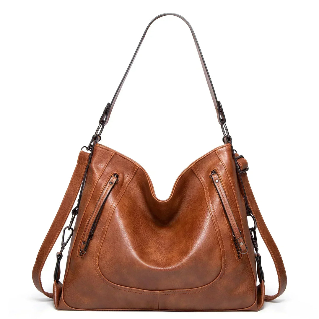 Evening Glow – Luxe Leather Shoulder Bag