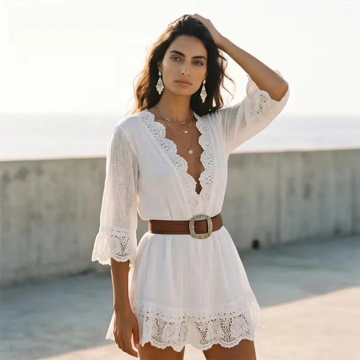 CLAIRE | LACE MINI DRESS