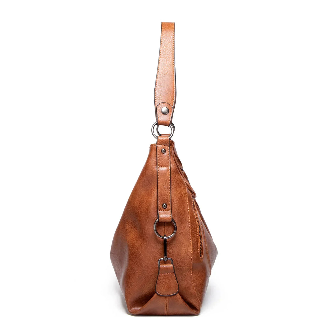 Evening Glow – Luxe Leather Shoulder Bag