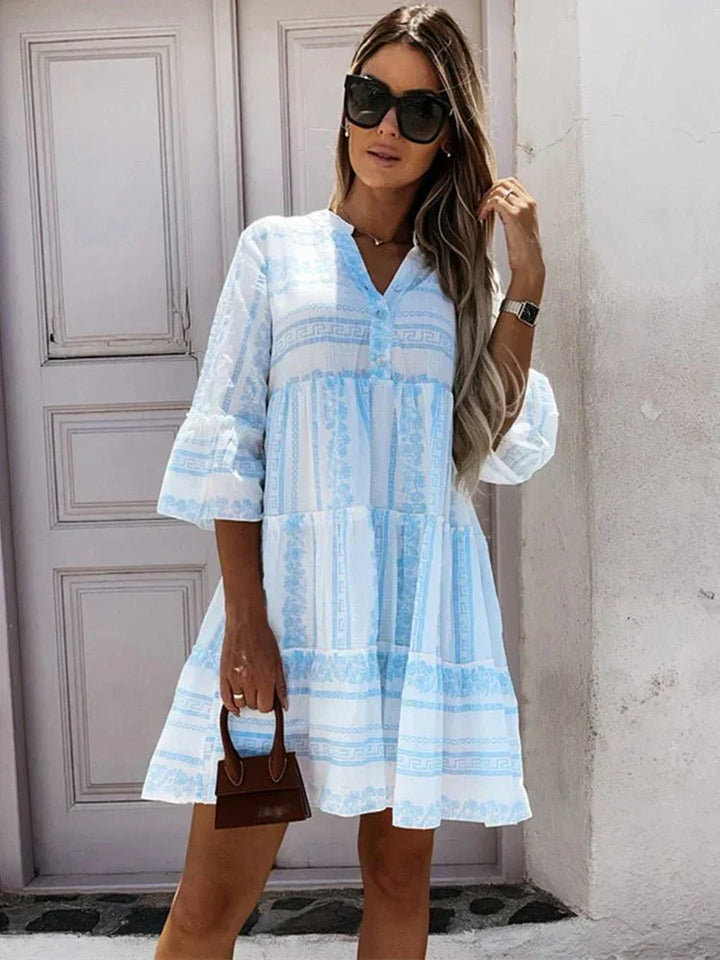 Claire – Boho Tunic V-neck Flowy