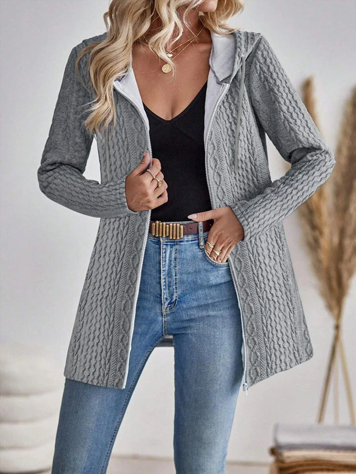 Althea | Hooded Knit Cardigan
