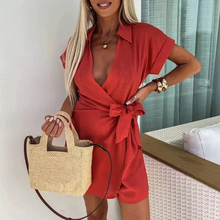 Mola – Self-Tie Waist Playsuit