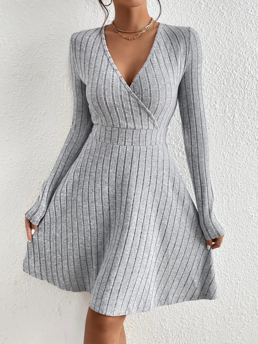 Reese™ Elegant V-Neck Dress