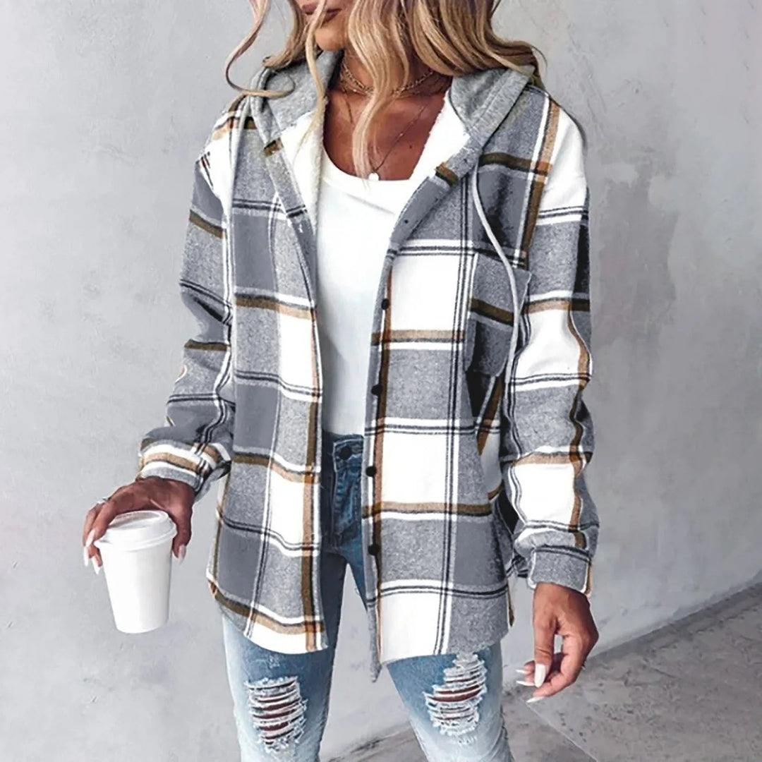 Padded Overshirt with Hood Ella