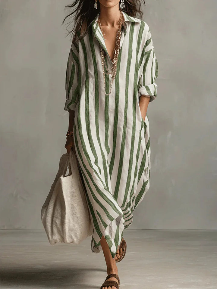 Amaris | Relaxed Striped Maxi Dress