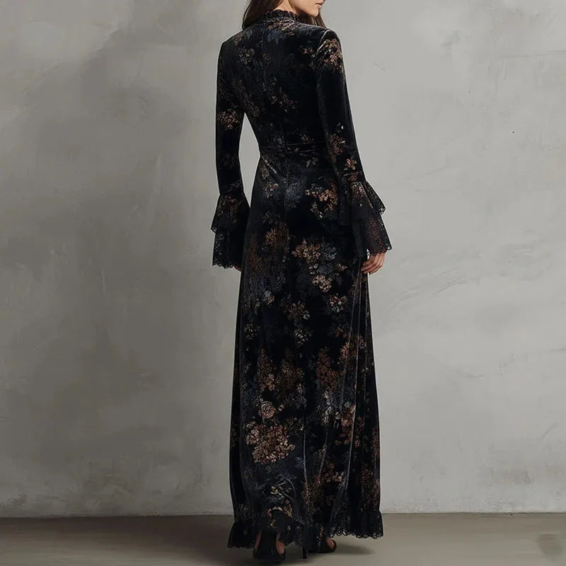 CLAIRE | FLORAL BELL-SLEEVE DRESS