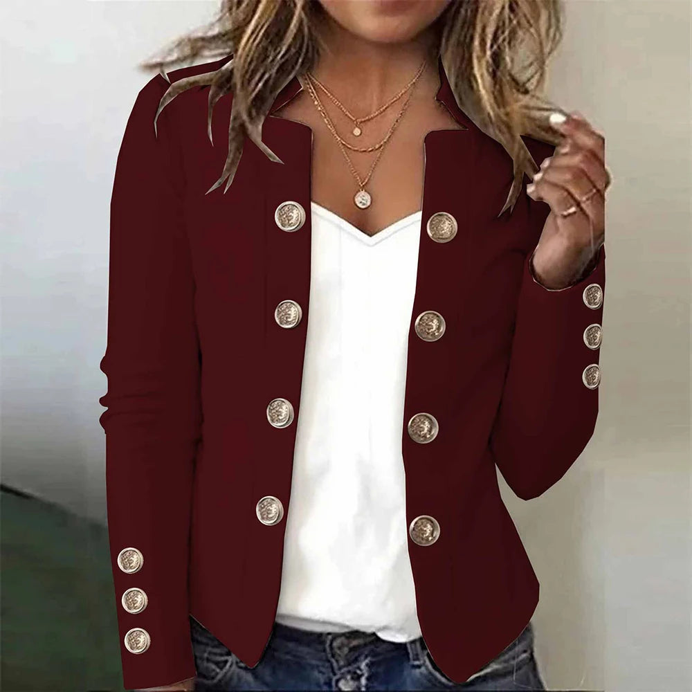 Ginny | Stand Collar Blazer