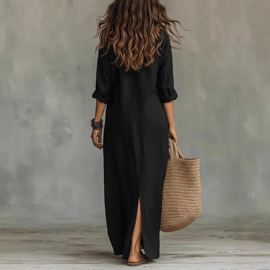 Agnes | Relaxed Maxi Shirt Dress
