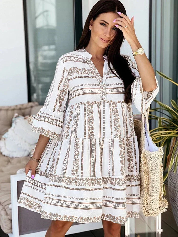 Claire – Boho Tunic V-neck Flowy