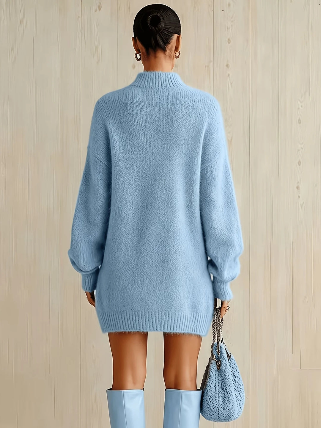 Corinne | Mock Neck Sweater Dress