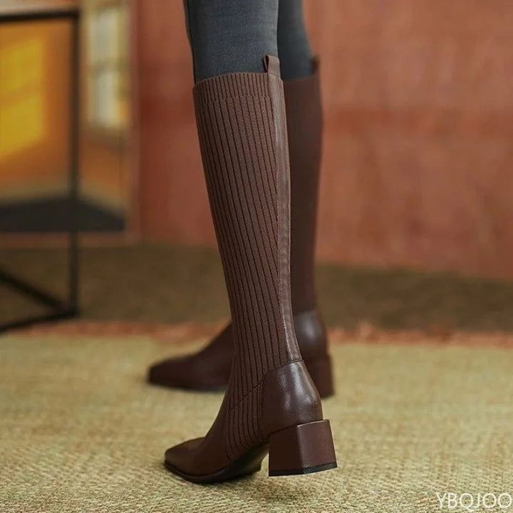 Odessa | Block Heel Knee Boots