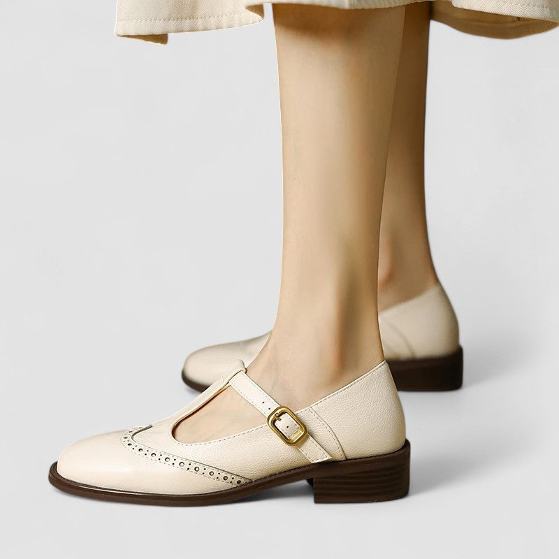 Geraldine | T-Strap Brogue Mary Janes