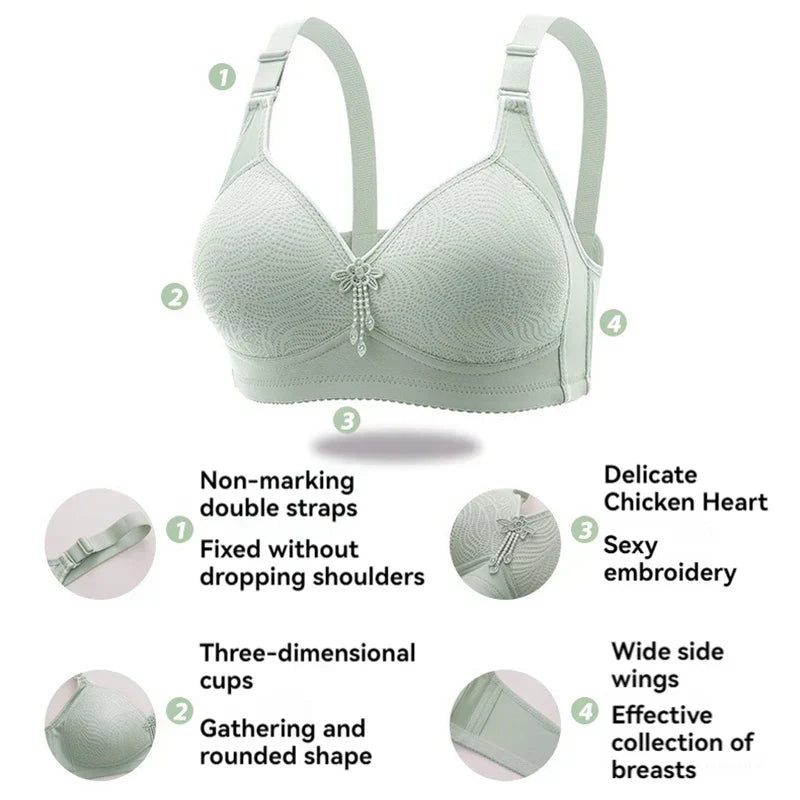 Zaria – Seamless Non-Wire Bra with Lace Detail