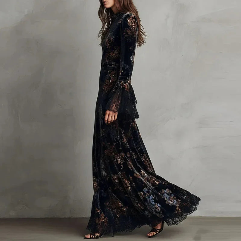 CLAIRE | FLORAL BELL-SLEEVE DRESS