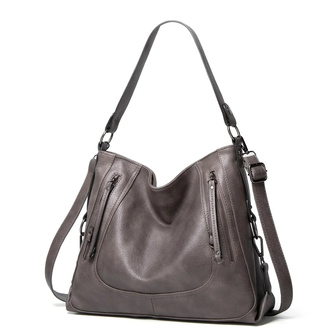Evening Glow – Luxe Leather Shoulder Bag