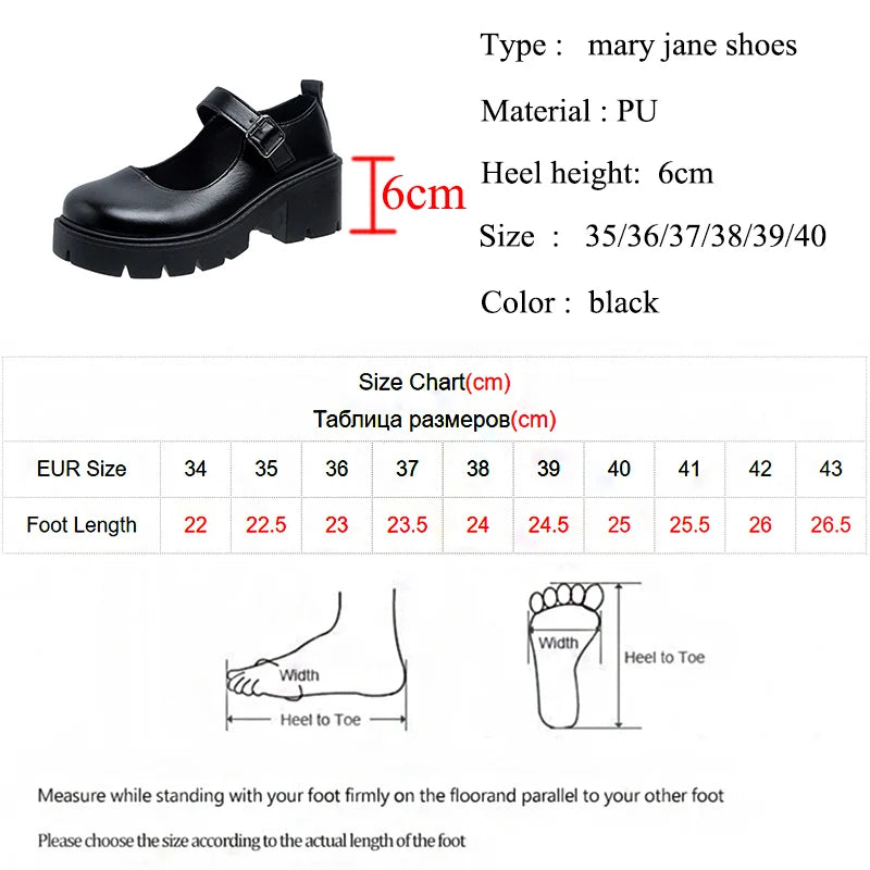 Gwyneth | Chunky Platform Mary Janes
