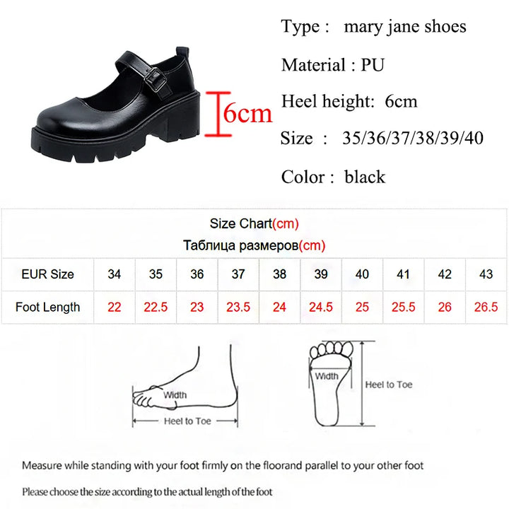 Gwyneth | Chunky Platform Mary Janes