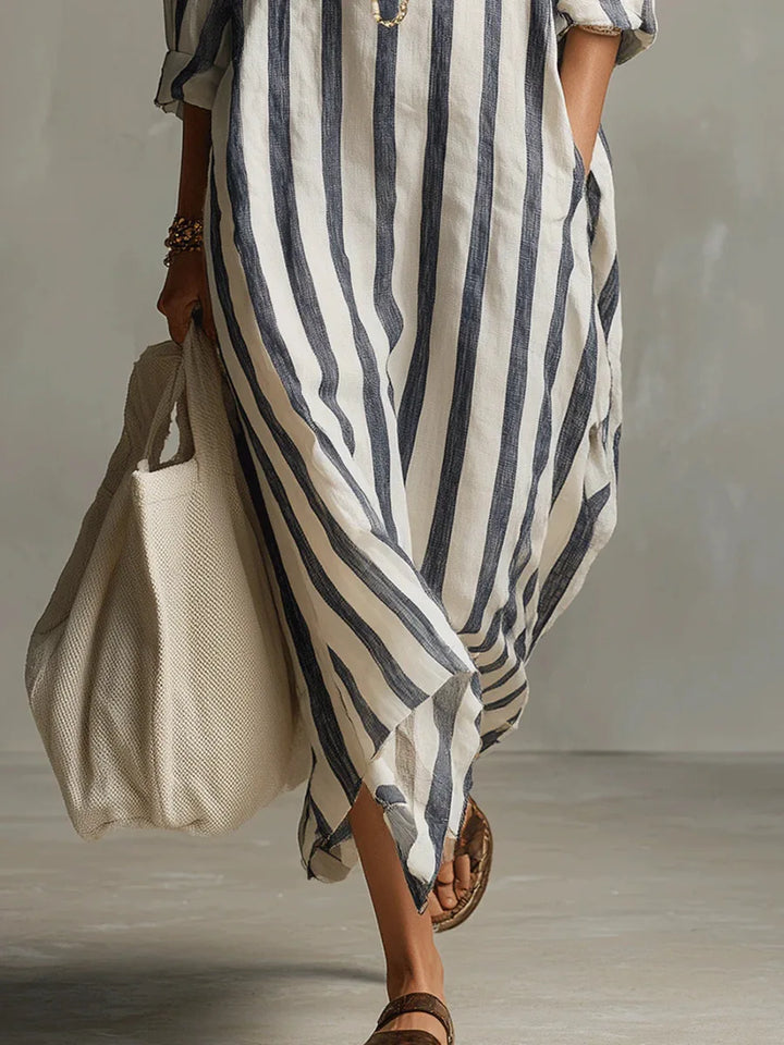 Amaris | Relaxed Striped Maxi Dress