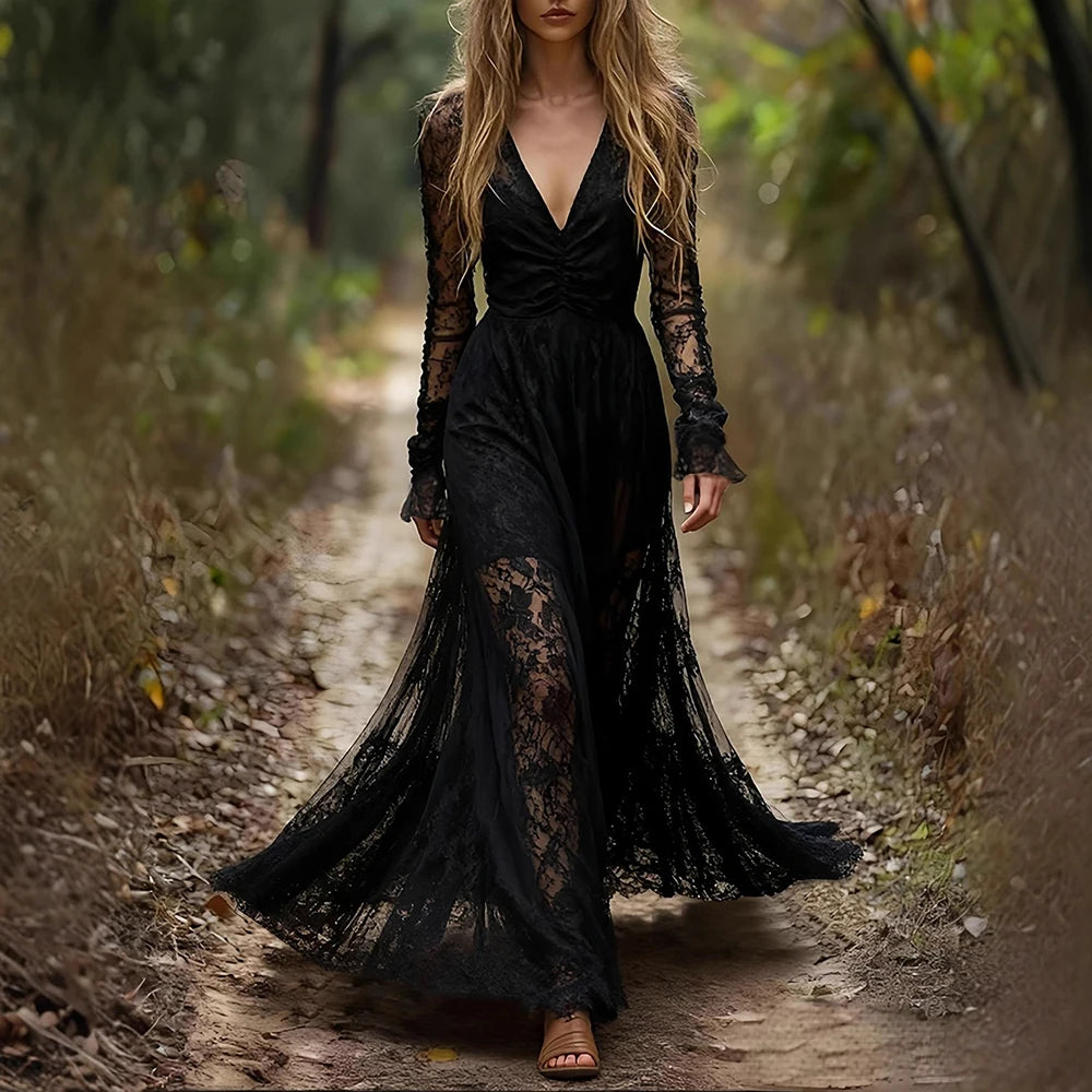 CYNTHIA | LACE MAXI DRESS