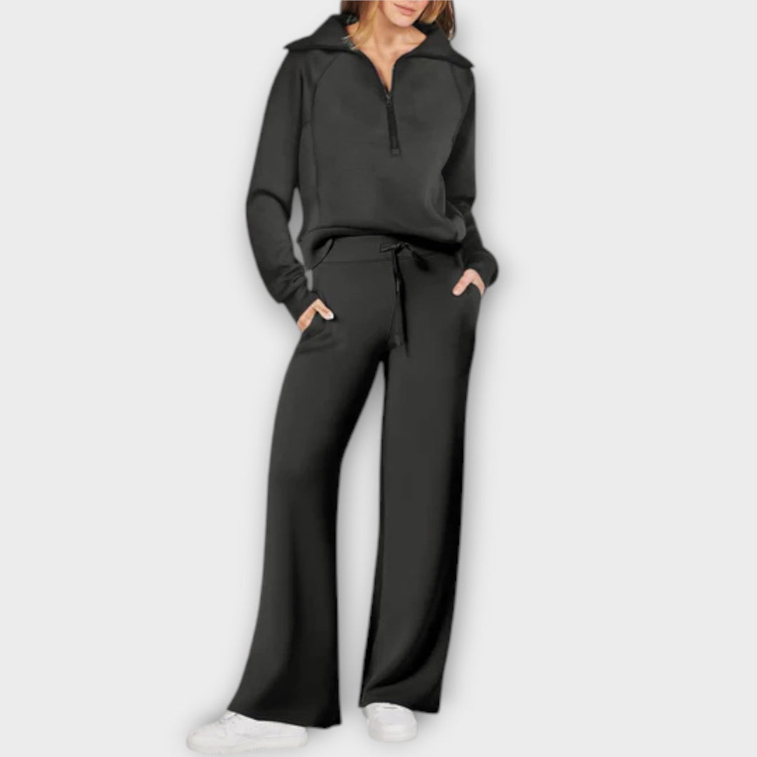 Blanche | Half-Zip Lounge Set