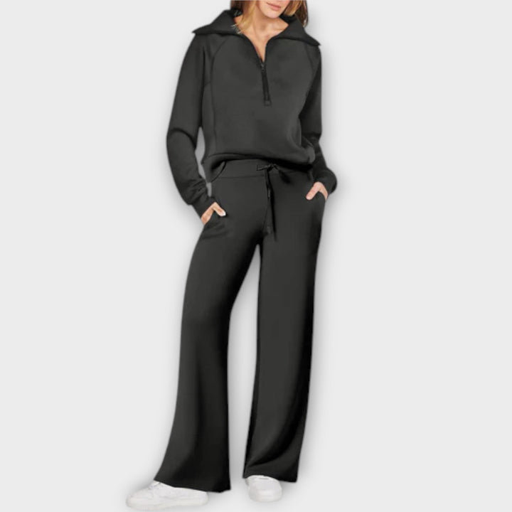Blanche | Half-Zip Lounge Set