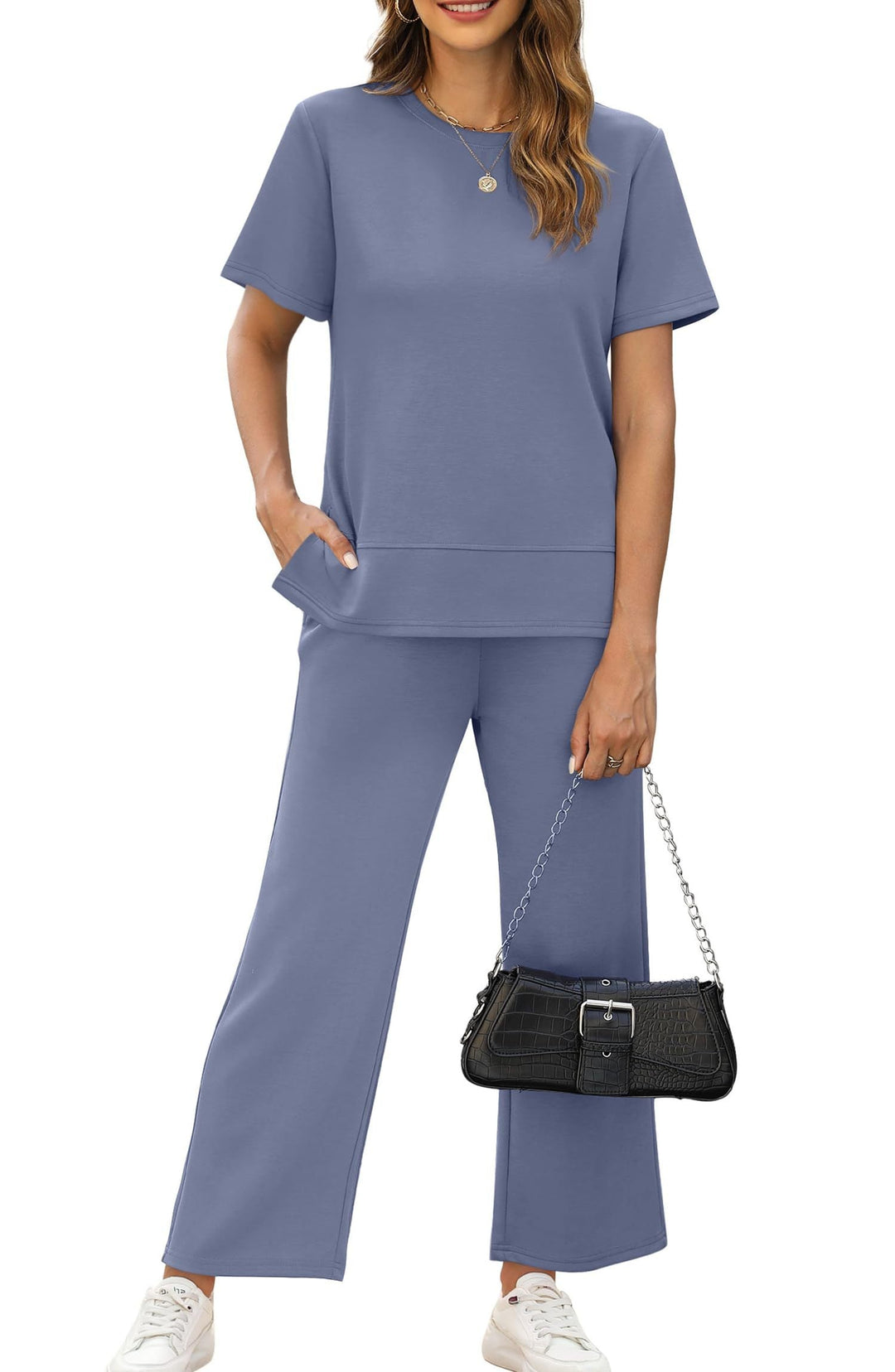 Carmel – Crewneck Tunic Lounge Set