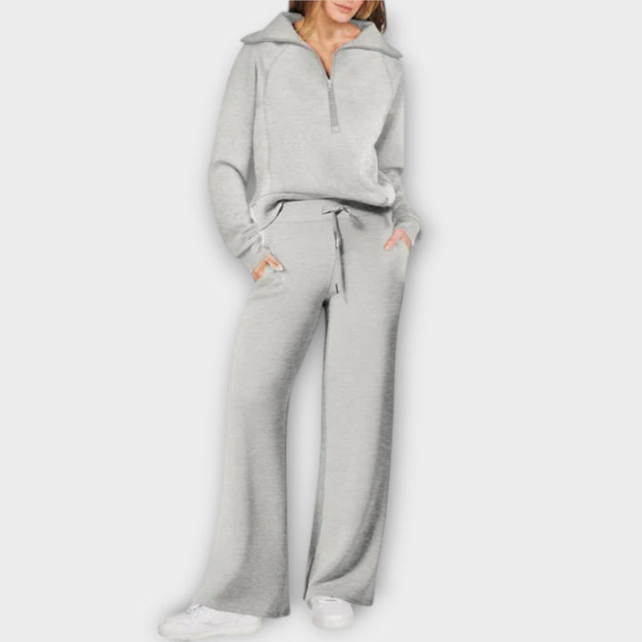 Blanche | Half-Zip Lounge Set