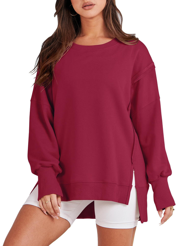 Rosie – Oversized Crew Neck Sweatshirt