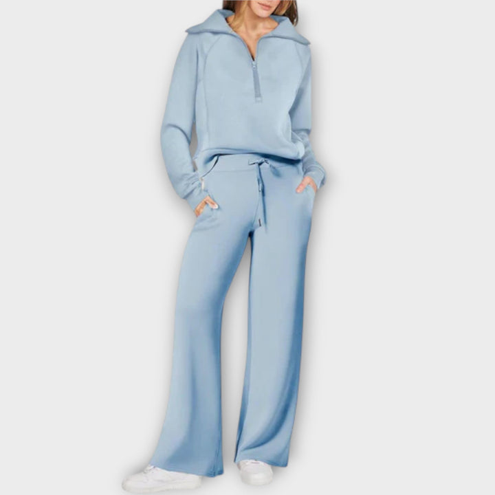 Blanche | Half-Zip Lounge Set