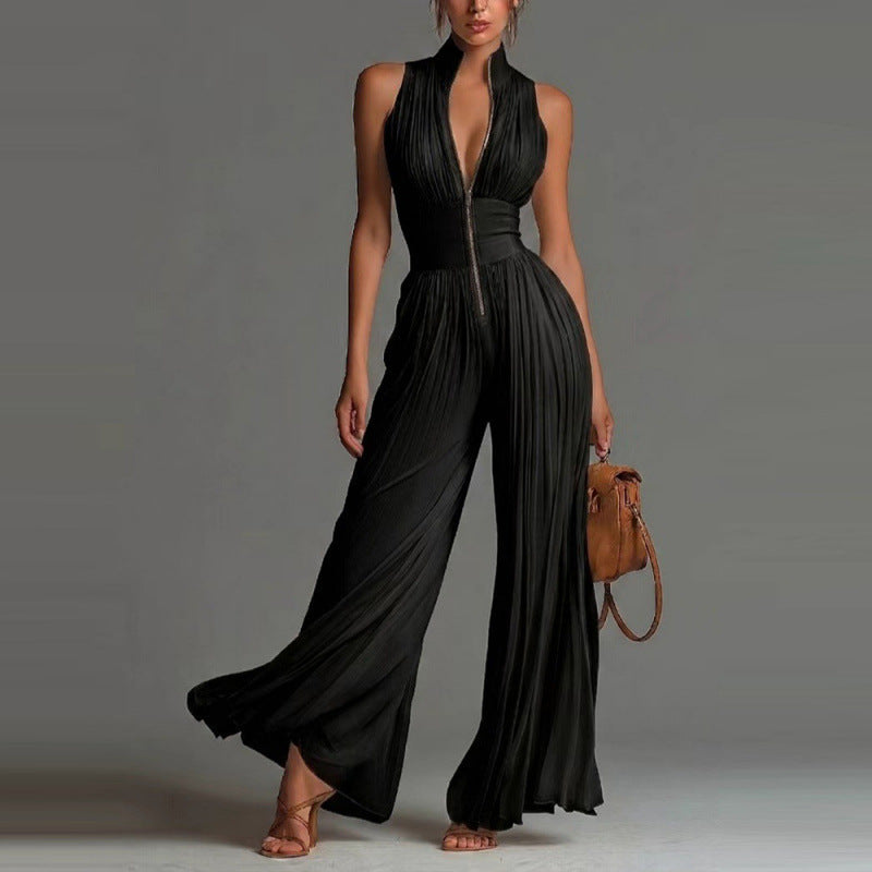 Sofia | Pleated Floral Jumpsuit