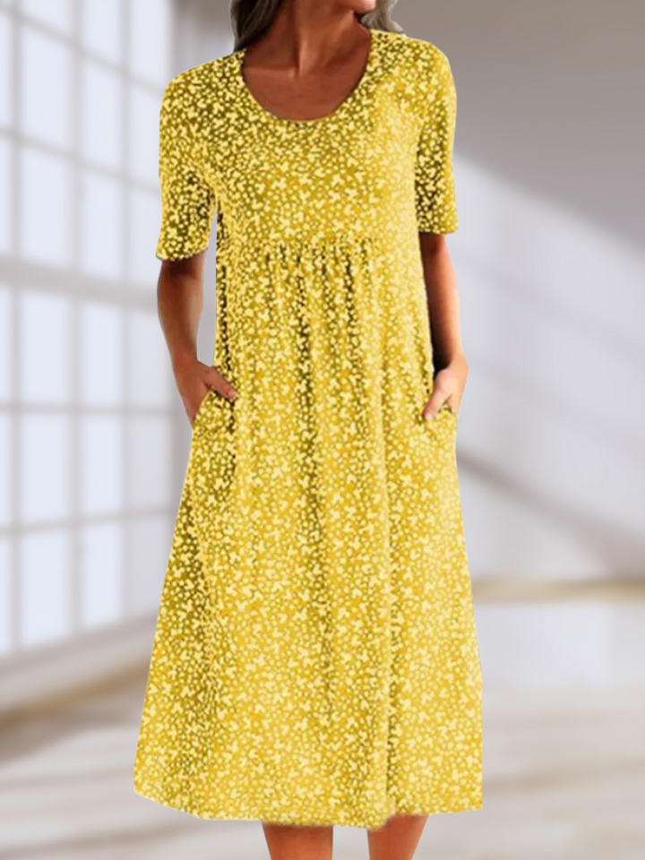 Lilo – Midi Floral Short-Sleeve Dress