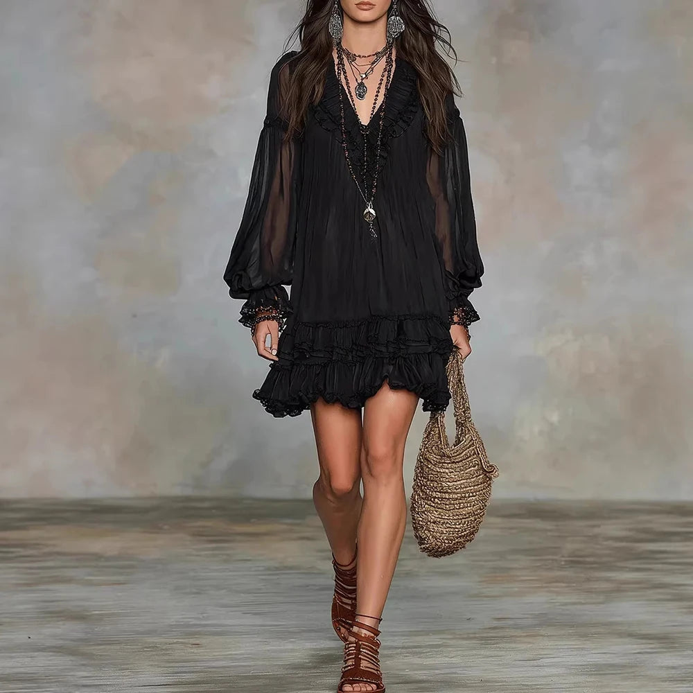 DOROTHY | RUFFLED MINI DRESS