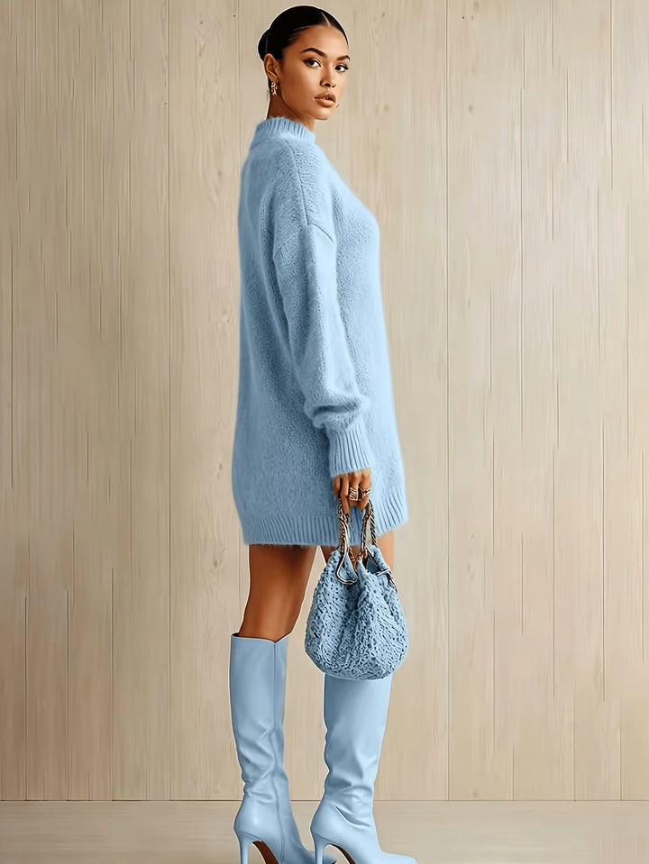 Corinne | Mock Neck Sweater Dress