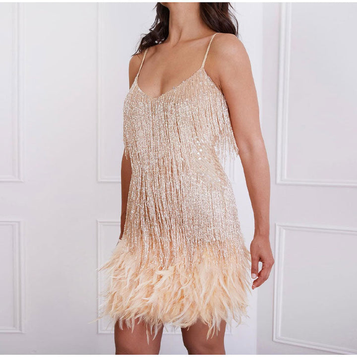 JANET | FRINGE MINI DRESS