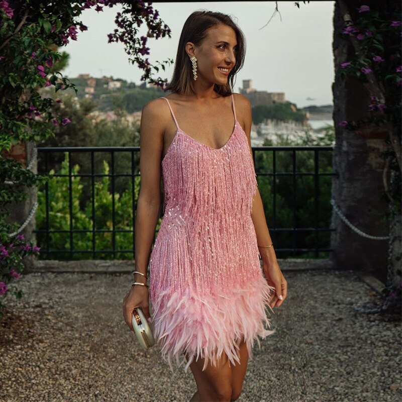 JANET | FRINGE MINI DRESS