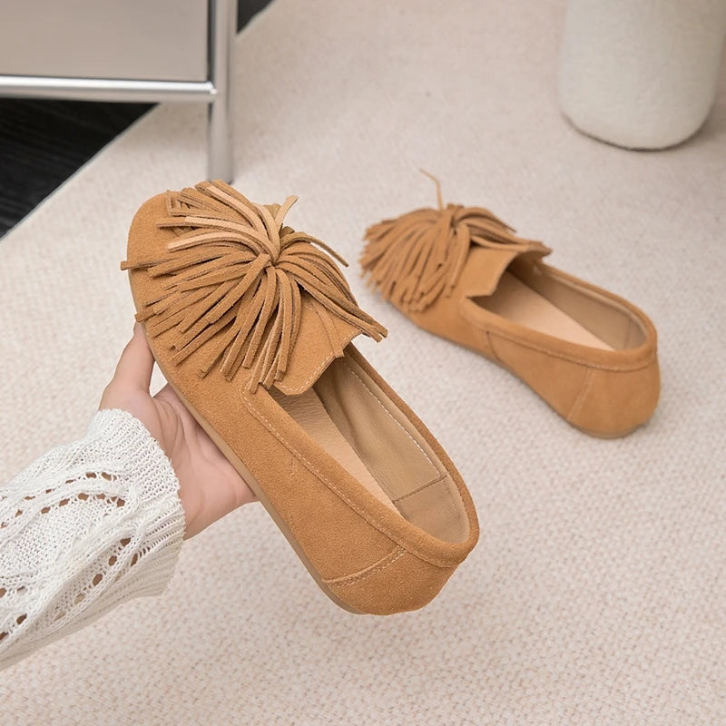 Adelina | Fringe Tassel Loafers