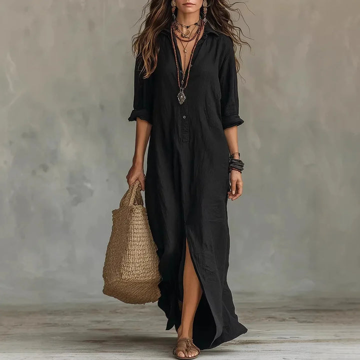 Agnes | Relaxed Maxi Shirt Dress