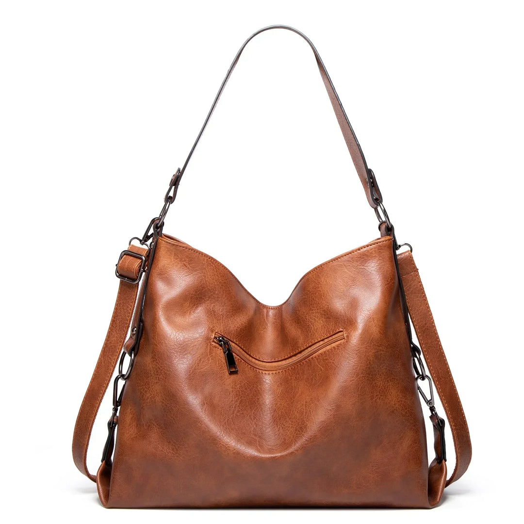Evening Glow – Luxe Leather Shoulder Bag