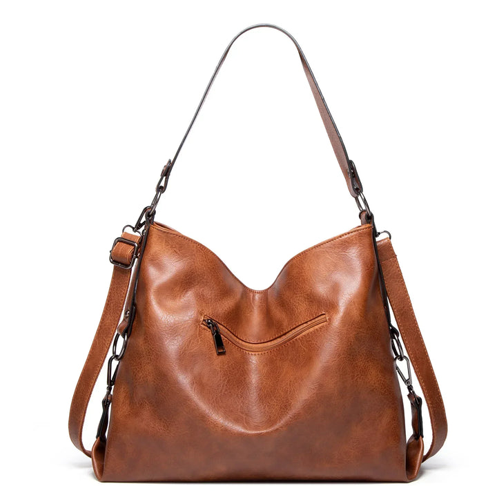 Evening Glow – Luxe Leather Shoulder Bag