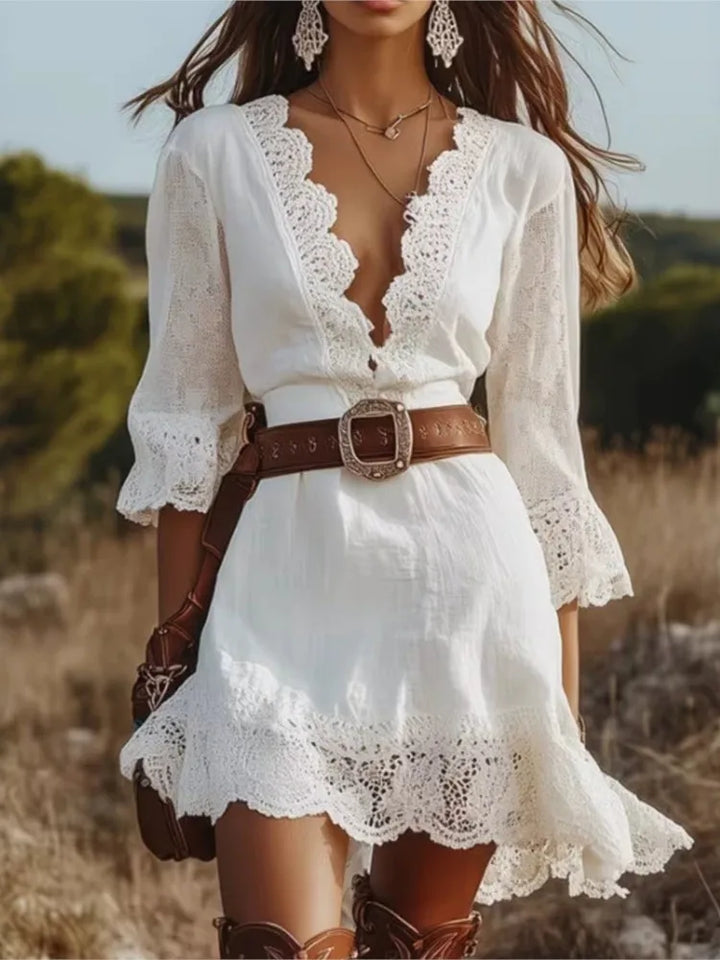 CLAIRE | LACE MINI DRESS